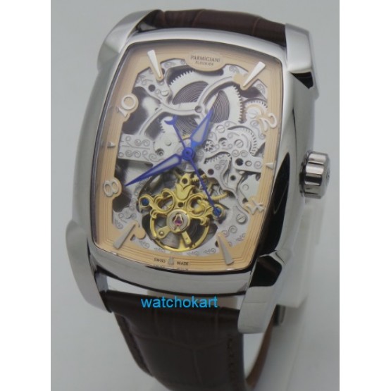 Parmigiani Fleurier: Kalpa XL Tourbillon Skeliton Steel Swiss Automatic Watch