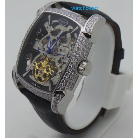 Parmigiani Fleurier: Kalpa XL Tourbillon Skeliton Black Diamnod Swiss Automatic Watch