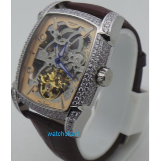 Parmigiani Fleurier: Kalpa XL Tourbillon Skeliton Diamond  Steel 2 Swiss Automatic Watch