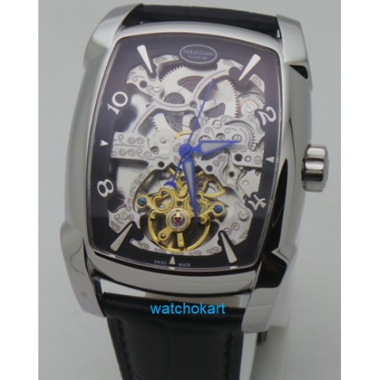 Parmigiani Fleurier: Kalpa XL Tourbillon Skeliton Black Swiss Automatic Watch