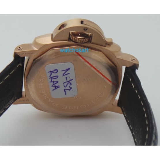 Panerai Radiomir Firenze Rose Gold Leather Strap Ladies Watch