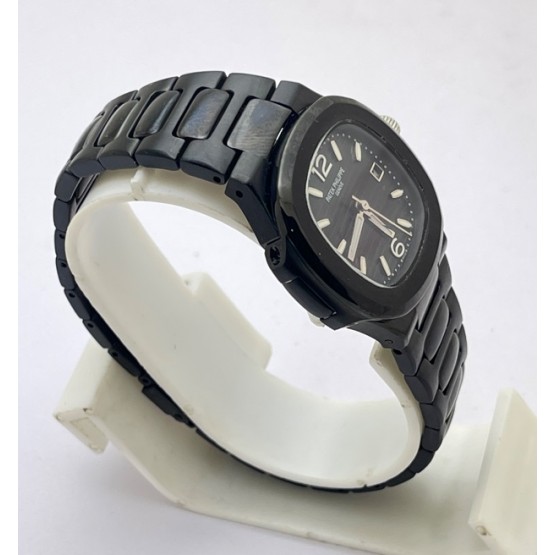 Patek Philippe Nautilus Full Black Ladies Watch