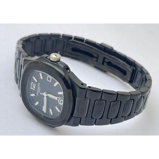 Patek Philippe Nautilus Full Black Ladies Watch