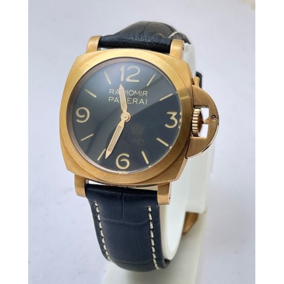 Panerai Radiomir Firenze Rose Gold Leather Strap Ladies Watch