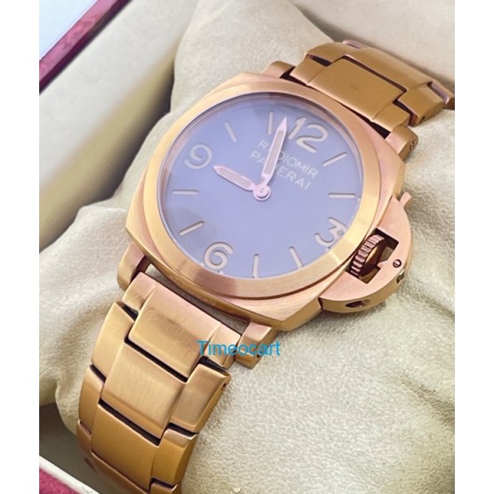 Panerai Radiomir Firenze Rose Gold Grey Ladies Watch