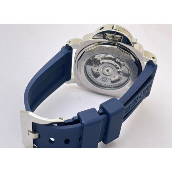 Panerai GMT Blue Rubber Strap Swiss Automatic Watch