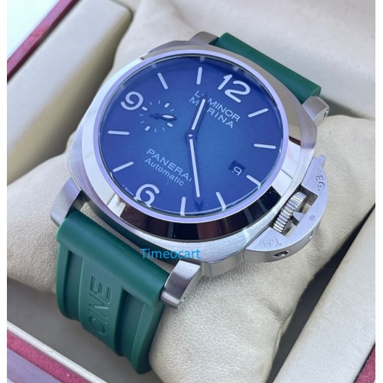 Panerai Marina Green Rubber Strap Swiss ETA Automatic Watch