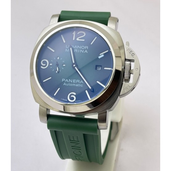 Panerai Marina Green Rubber Strap Swiss ETA Automatic Watch