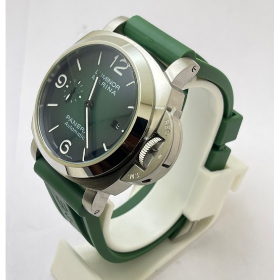 Panerai Marina Green Rubber Strap Swiss ETA Automatic Watch