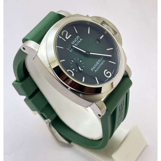 Panerai Marina Green Rubber Strap Swiss ETA Automatic Watch