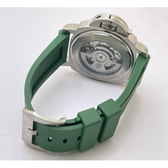 Panerai Marina Green Rubber Strap Swiss ETA Automatic Watch