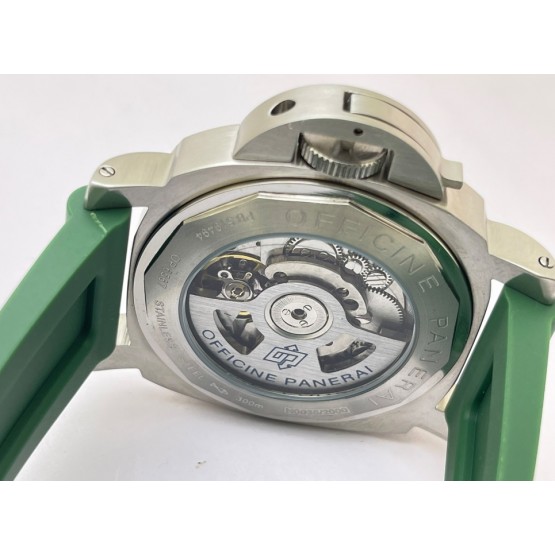 Panerai Marina Green Rubber Strap Swiss ETA Automatic Watch