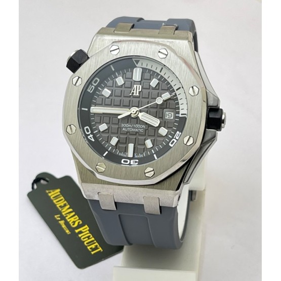 Audemars Piguet Diver Grey Rubber Strap Swiss Automatic Watch