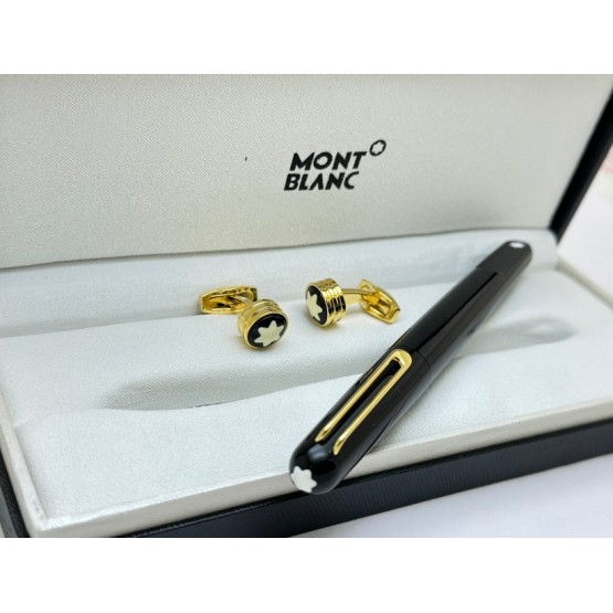 Mont Blanc Rollerball Pen Cufflink Combo - 1