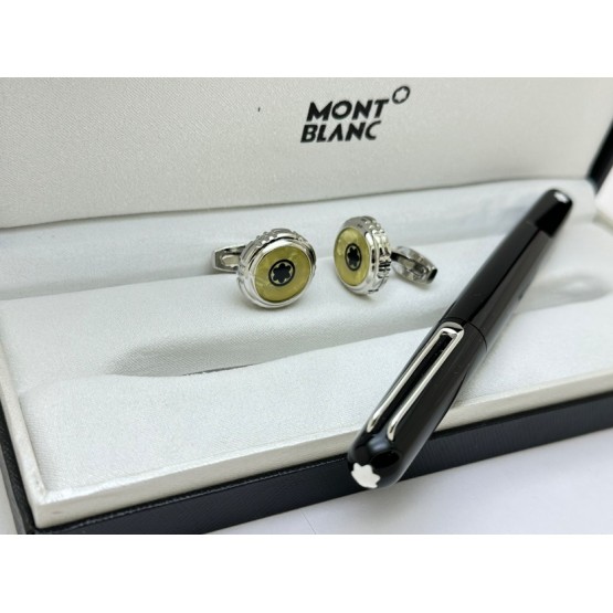 Mont Blanc Rollerball Pen Cufflink Combo - 2