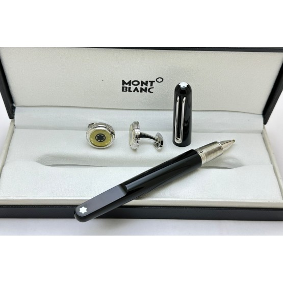 Mont Blanc Rollerball Pen Cufflink Combo - 2