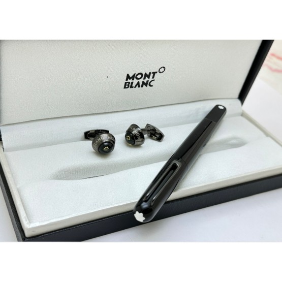 Mont Blanc Rollerball Pen Cufflink Combo - 3