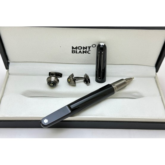 Mont Blanc Rollerball Pen Cufflink Combo - 3