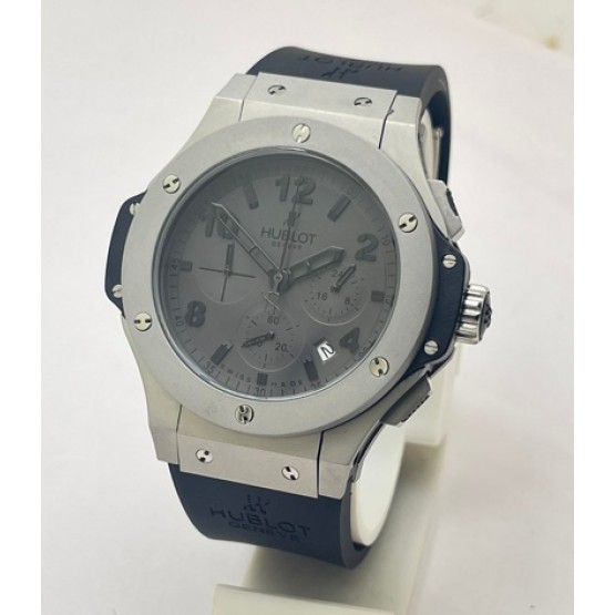 Hublot Big Bang Smoke Gray Black Rubber Strap Watch