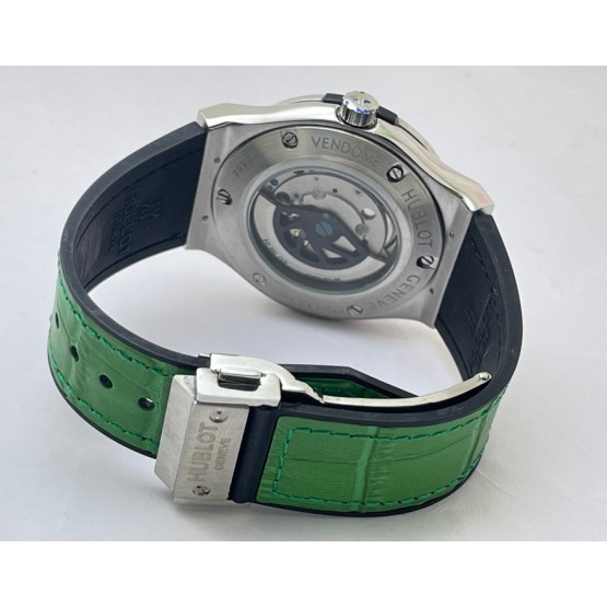 Hublot Vendom Classic Green Leather Strap Swiss Automatic Watch