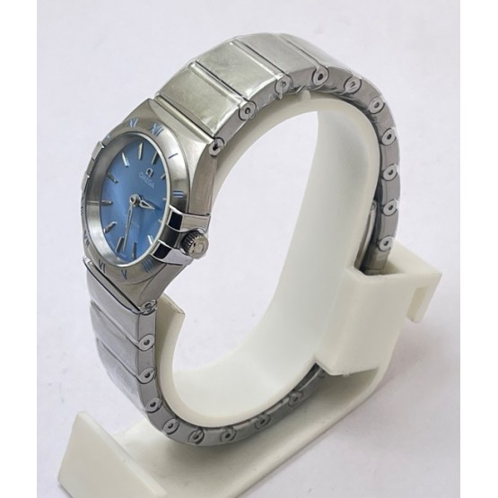 Omega Constellation Blue Ladies Watch