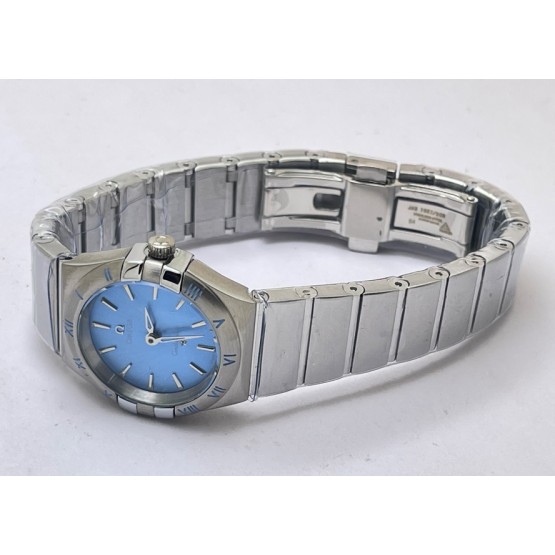 Omega Constellation Blue Ladies Watch