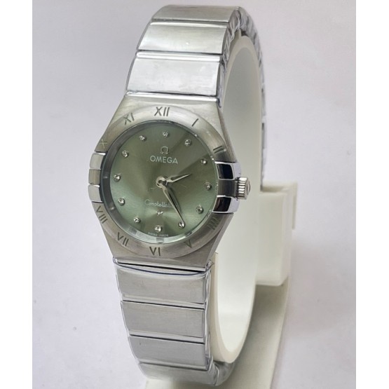 Omega Constellation Green Ladies Watch