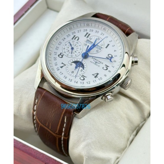  Longines Master Collection Leather Strap Swiss Automatic Watch