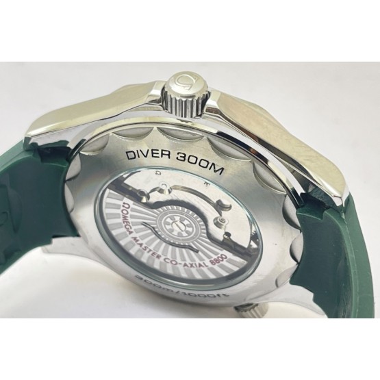 Omega Seamaster 50th Anniversary Green Rubber Strap Swiss Automatic Watch