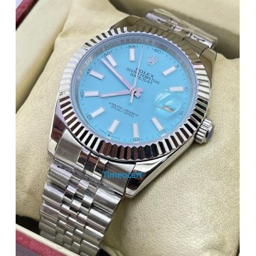 Rolex Date-Just Ice Blue Swiss Automatic Watch