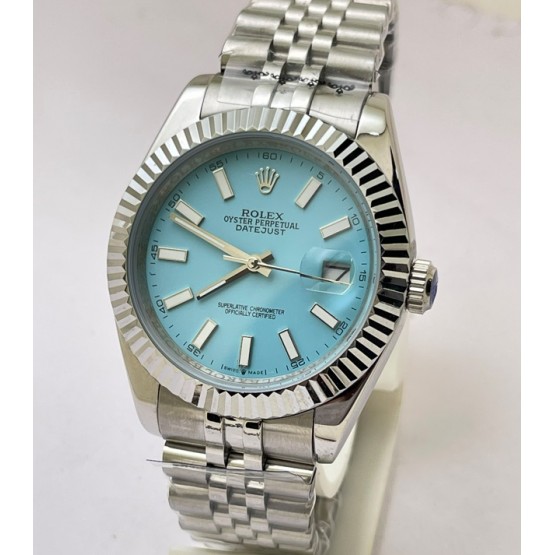 Rolex Date-Just Ice Blue Swiss Automatic Watch