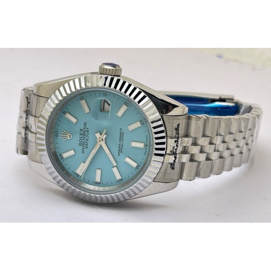 Rolex Date-Just Ice Blue Swiss Automatic Watch