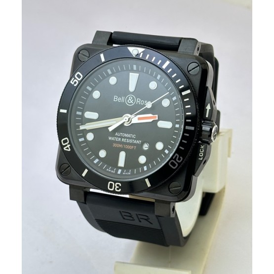 Bell & Ross Instrument Br03-92 Diver Full Black Swiss Automatic Watch