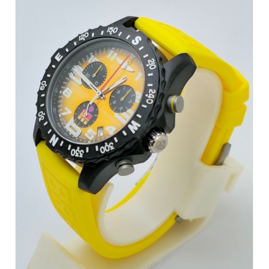 Breitling Endurance Pro Chronometer Yellow Rubber Strap Watch