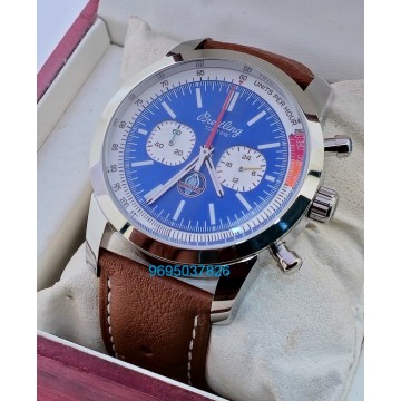 Breitling Top Time Shelby Cobra Leather Strap Watch