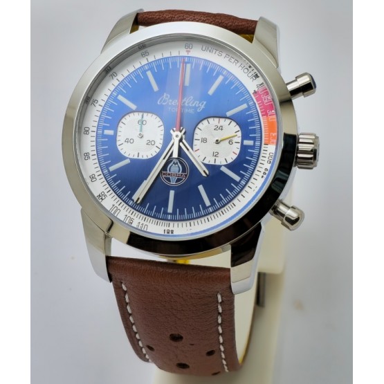 Breitling Top Time Shelby Cobra Leather Strap Watch