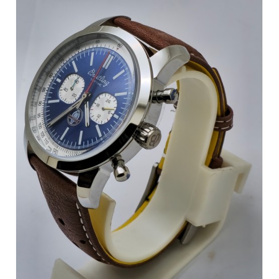 Breitling Top Time Shelby Cobra Leather Strap Watch