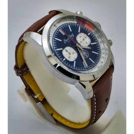 Breitling Top Time Shelby Cobra Leather Strap Watch