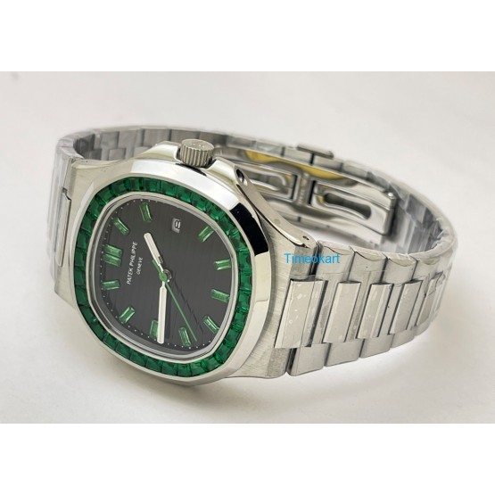 Patek Philippe Nautilus Green Emerald Swiss Automatic Watch