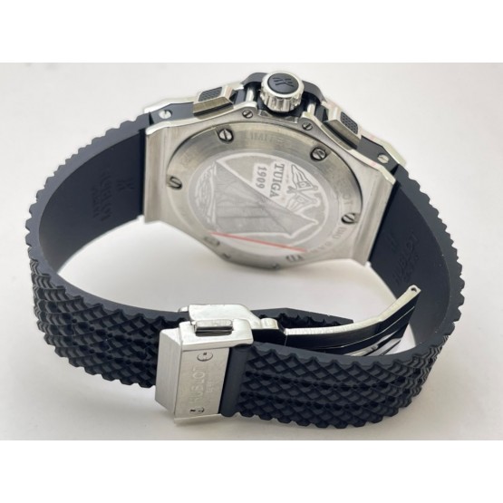 Hublot Big Bang Steel Black Rubber Strap Watch