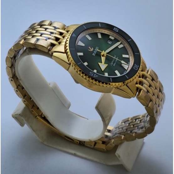 Rado Captain Cook Green Golden Swiss Automatic Watch