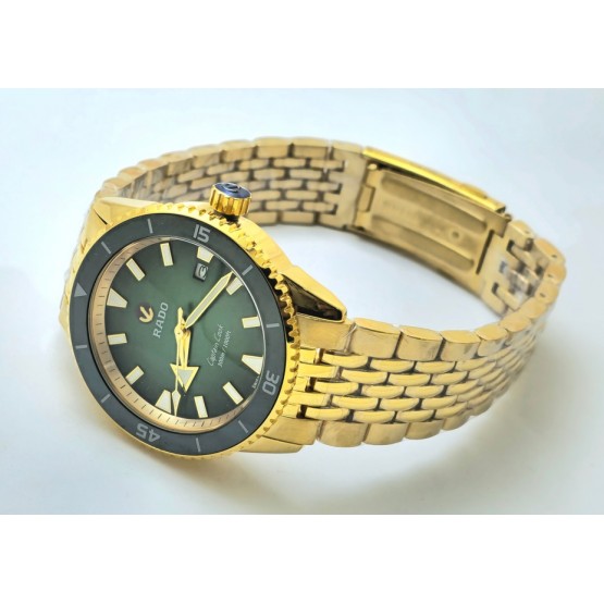 Rado Captain Cook Green Golden Swiss Automatic Watch