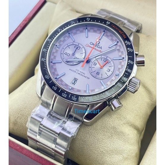 Omega Speedmaster Racing Co-Axial Master Grey Chronograph Watch 