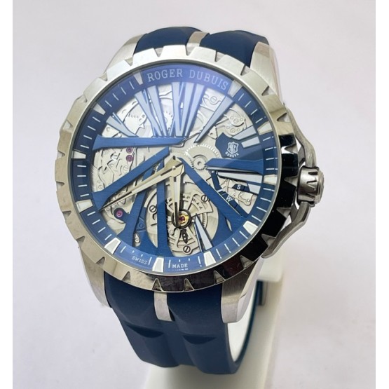 Roger Dubuis Excalibur Diabolus In Machina Blue Swiss Automatic Watch