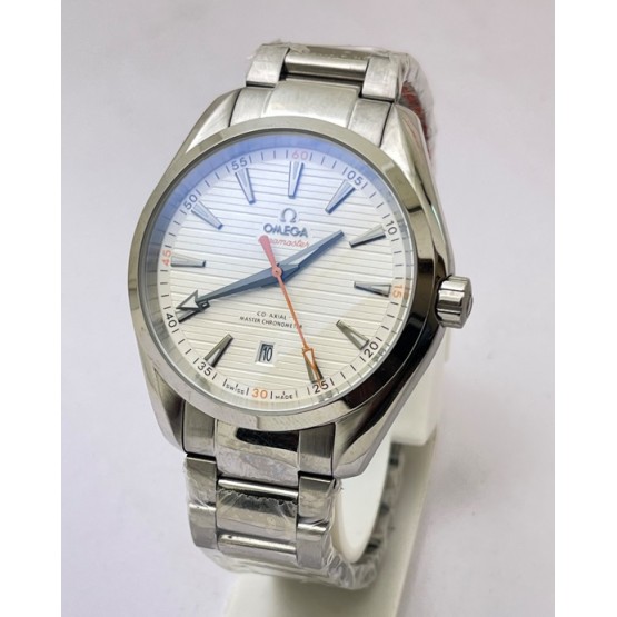 OMEGA SEAMASTER AQUA TERRA WHITE LIMITED EDITION  SWISS AUTOMATIC WATCH