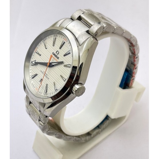 OMEGA SEAMASTER AQUA TERRA WHITE LIMITED EDITION  SWISS AUTOMATIC WATCH