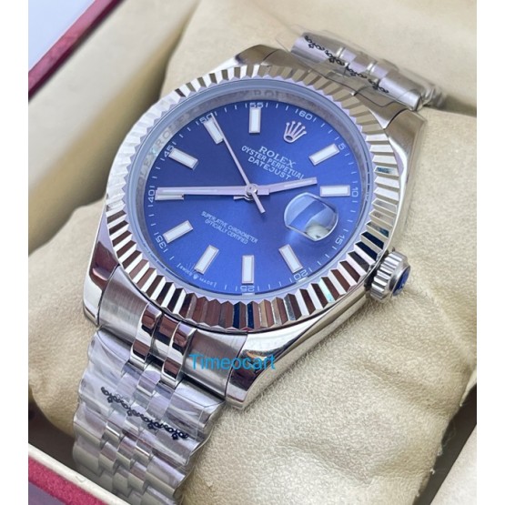 Rolex Date Just Blue Swiss Automatic Watch