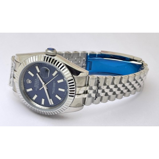 Rolex Date Just Blue Swiss Automatic Watch