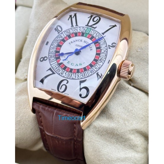 Franck Muller Vegas Rose Gold Swiss Automatic Watch