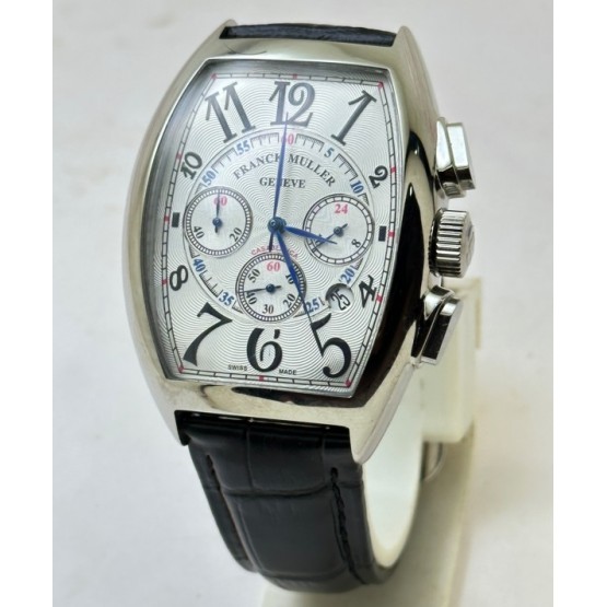 Franck Muller Casablanca Chronograph Leather Strap Watch